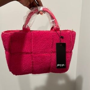 Nasty gal fuchsia shearling bag